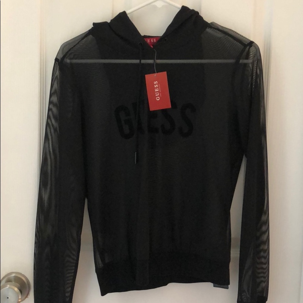 Guess sheer hoodie